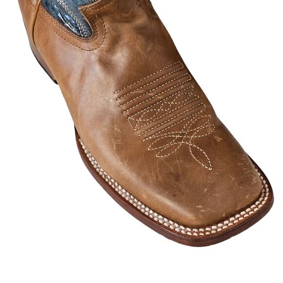 J‎ B Dillon  Women's Boots Brown Lower Blue Upper Size 10B - Picture 5 of 11